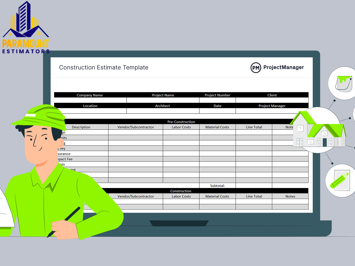 construction estimate template